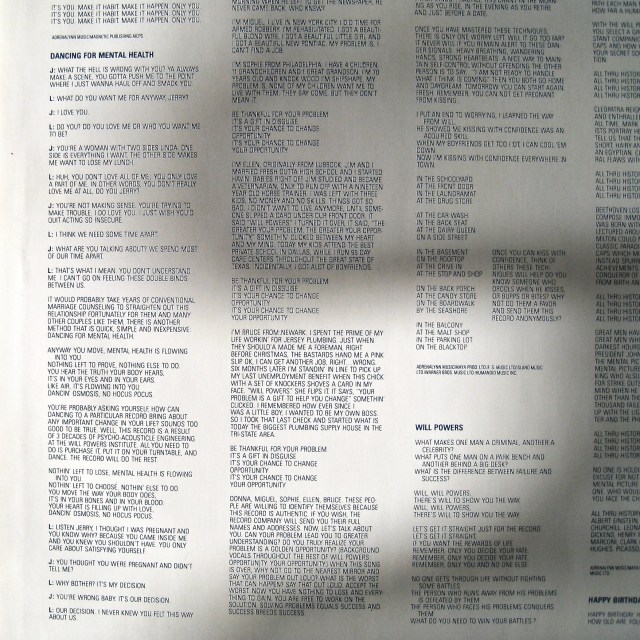 Will Powers inner sleeve