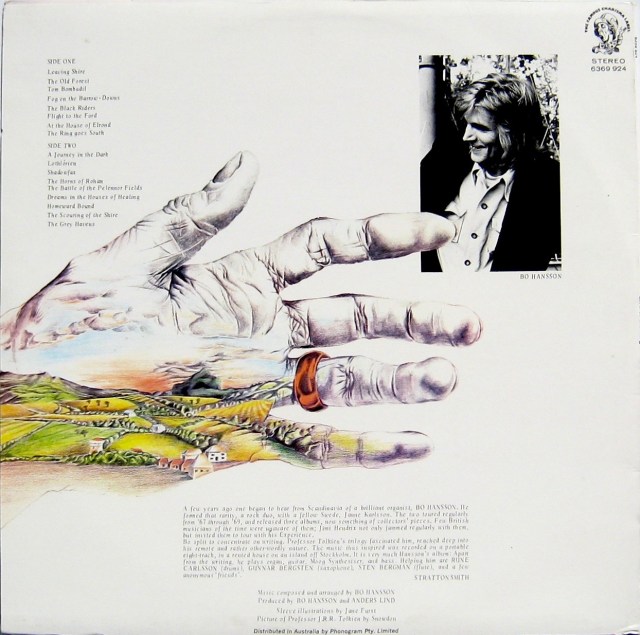 Hansson Lord Rings Back cover