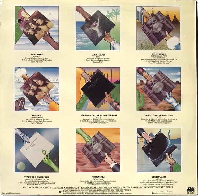 Best of EL & P back cover