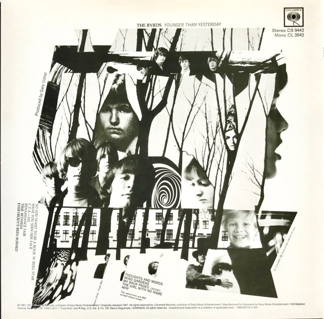 Younger Than Yesterday back cover