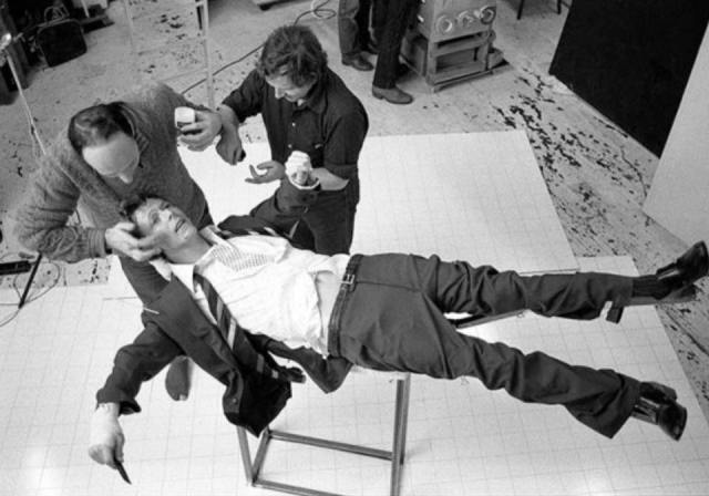 Bowie Lodger photo shoot